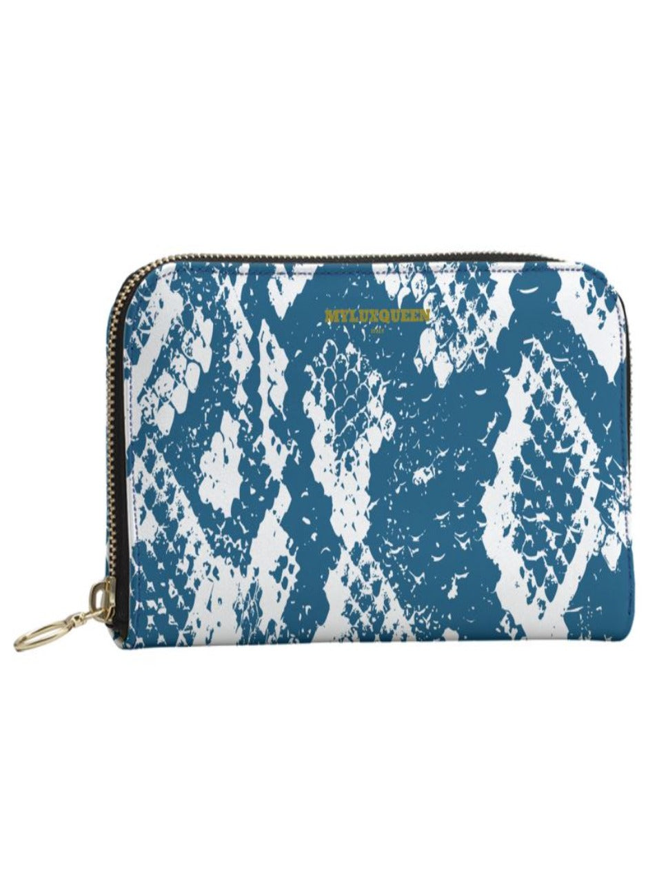  shop womens snakeskin blue designer wallets | MYLUXQUEEN