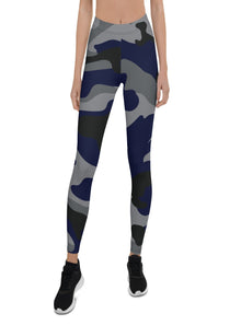  shop womens blue camo leggings | MYLUXQUEEN